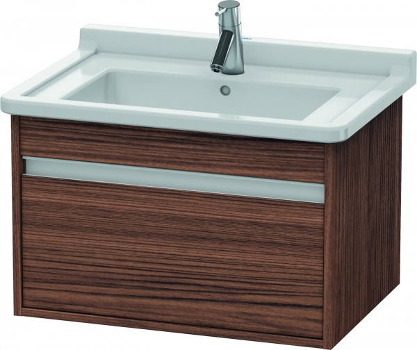 Duravit Ketho Waschtischunterbau wandhängend Nussbaum dunkel Matt 650x455x410 mm - KT666302121