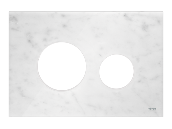 Tece loop Blende für WC-Betätigungsplatte Marmor weiß, 9240613