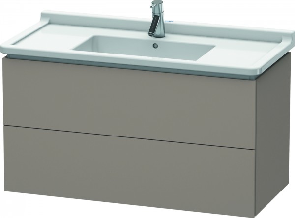 Duravit L-Cube Waschtischunterbau wandhängend Basalt Matt 1020x469x558 mm - LC626604343