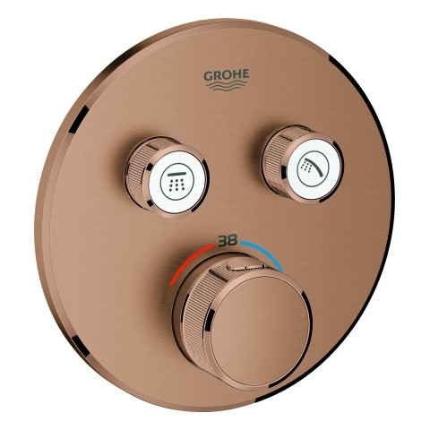 GROHE Thermostat Grohtherm SmartControl 29119 FMS rund 2 ASV warm sunset geb., 29119DL0