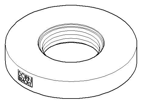 Dornbracht Rosette Ersatzteile 092789102 D. 55 x 9 mm, 3/4" Weiß matt