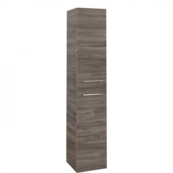 Villeroy & Boch Avento Hochschrank, 2 Türen, 346 x 1760 x 372 mm, Stone Oak