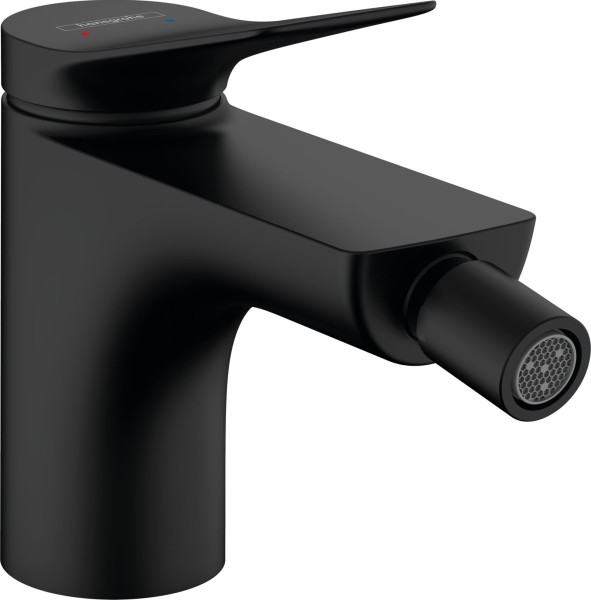 Hansgrohe Bidetmischer Vivenis m.Zugstangen-Ablaufgarnitur mattschwarz, 75200670