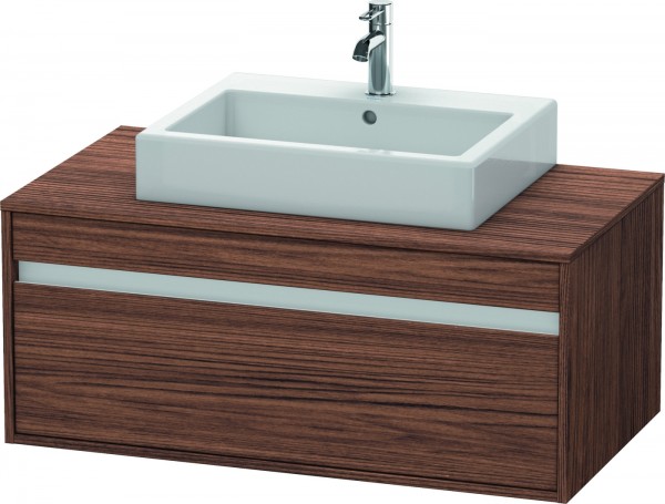 Duravit Ketho Konsolenwaschtischunterbau wandhängend Nussbaum dunkel Matt 1000x550x426 mm - KT669502