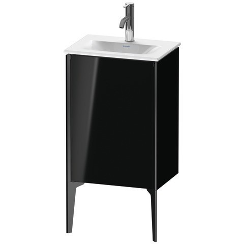 Duravit XViu Waschtischunterbau bodenstehend Schwarz Hochglanz 430x310x591 mm - XV4068LB240