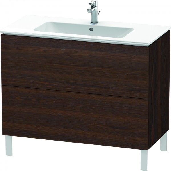 Duravit L-Cube Waschtischunterbau bodenstehend Nussbaum gebürstet Matt 1020x481x704 mm - LC662706969