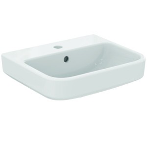 Ideal Standard Handwaschbecken i.life B 1Hl. mit Überlauf 450x380x160mm Weiss mit IdealPlus, T4610M