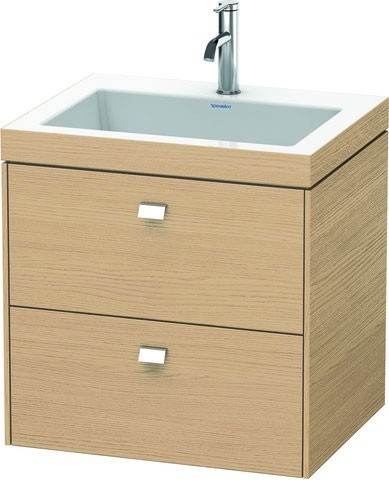 Duravit Brioso c-bonded Set wandhängend Natur Eiche Matt 600x480x613 mm - BR4605O1030