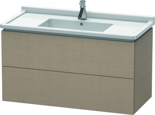 Duravit L-Cube Waschtischunterbau wandhängend Leinen Matt 1020x469x558 mm - LC626607575