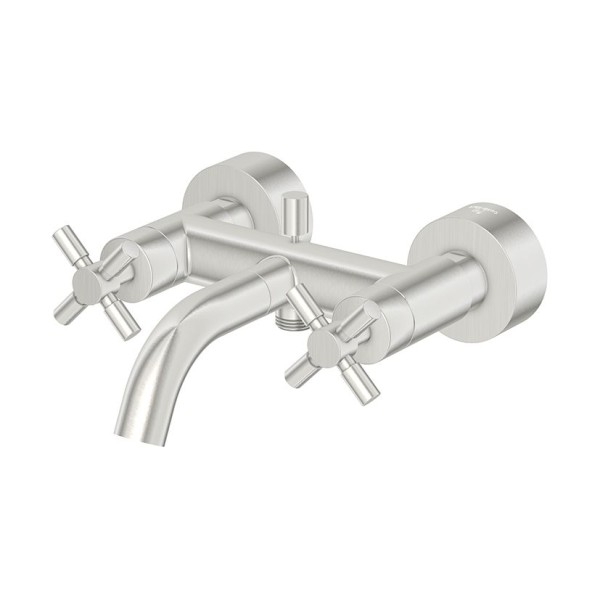 Steinberg Serie 250 Wanne/Brause Armatur, AP, brushed nickel, 250 1100 BN