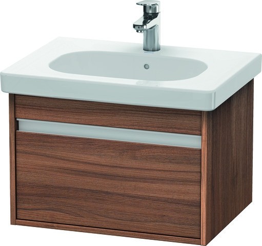 Duravit Ketho Waschtischunterbau wandhängend Nussbaum Matt 600x455x410 mm - KT667007979