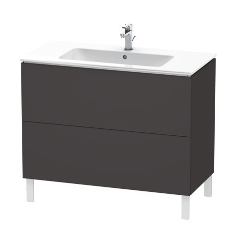 Duravit L-Cube Waschtischunterbau bodenstehend Eiche Kaschmir Matt 1020x481x704 mm - LC6627080800A00