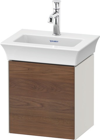 Duravit White Tulip Waschtischunterbau wandhängend Amerikanischer Nussbaum & Nordic Weiß Matt & Seid