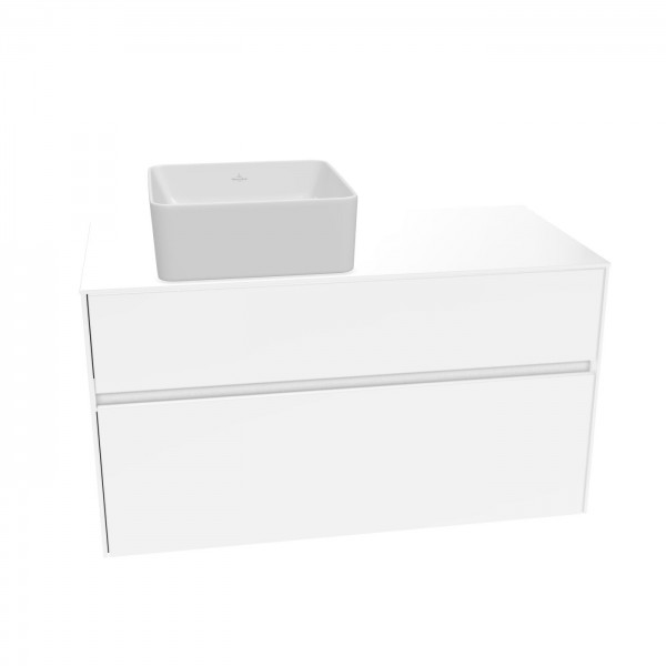 Villeroy & Boch Waschtischunterschrank Collaro C039 1000x548x500mm 2 Ausz. Waschtisch li Glossy Whit