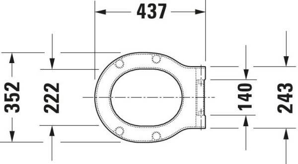 Duravit Foster WC-Sitz mit Absenkautomatik, weiss, 0062790000