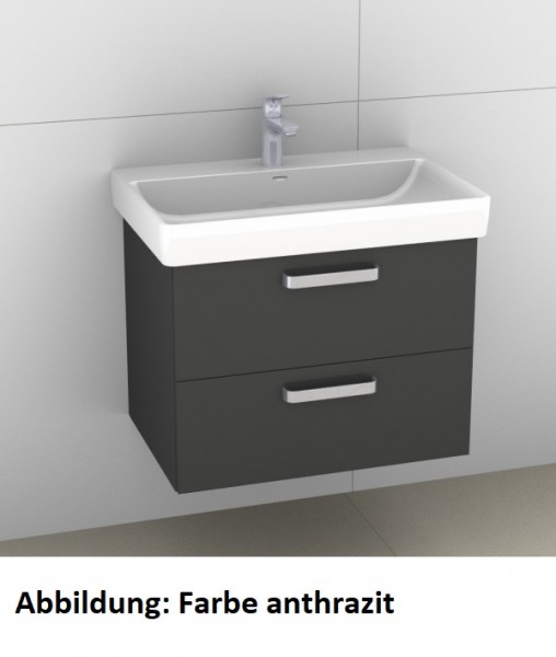 Artiqua 415 Waschtischunterschrank für Pro S 810967 Weiß Hochglanz Select, 415-WU2L-L56-7160-125