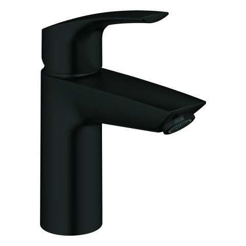 GROHE Waschtischarmatur Eurosmart 32467_3 S-Size glatter Körper matt black, 324672433