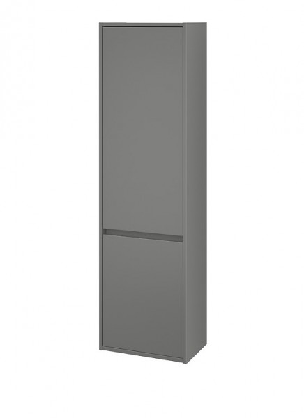 Neuesbad Serie 300 Hochschrank, B:400, T:250, H:1400mm, Grau matt