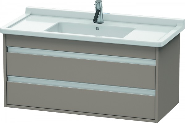 Duravit Ketho Waschtischunterbau wandhängend Basalt Matt 1000x455x480 mm - KT664504343