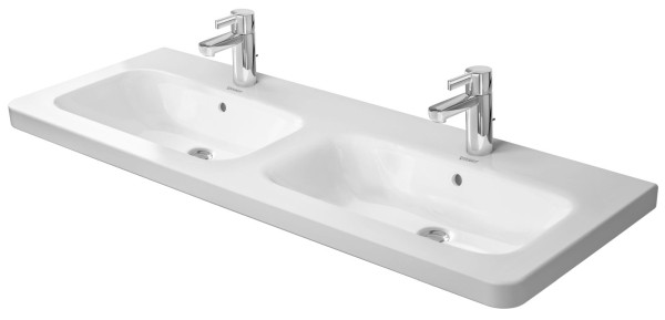 Duravit DuraStyle Doppelwaschtisch Weiß Hochglanz 1300 mm - 23381300001