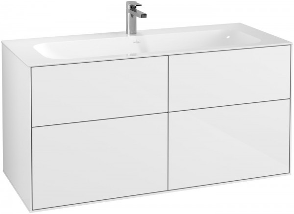 Villeroy & Boch Waschtischunterschrank Finion G05 1196x591x498mm mit Wandbeleuchtung, G05000GF