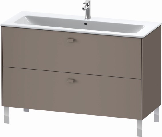 Duravit Brioso Waschtischunterbau bodenstehend Basalt Matt 1220x479x683 mm - BR440404343