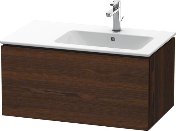 Duravit L-Cube Waschtischunterbau wandhängend Nussbaum gebürstet Matt 820x481x400 mm - LC6141069690E