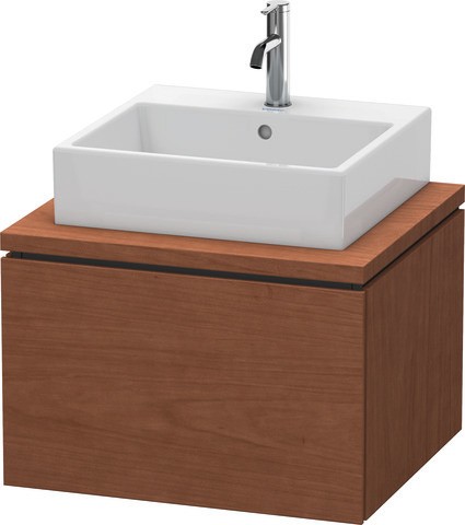 Duravit L-Cube Konsolenwaschtischunterbau wandhängend Amerikanischer Nussbaum Matt 620x547x400 mm -