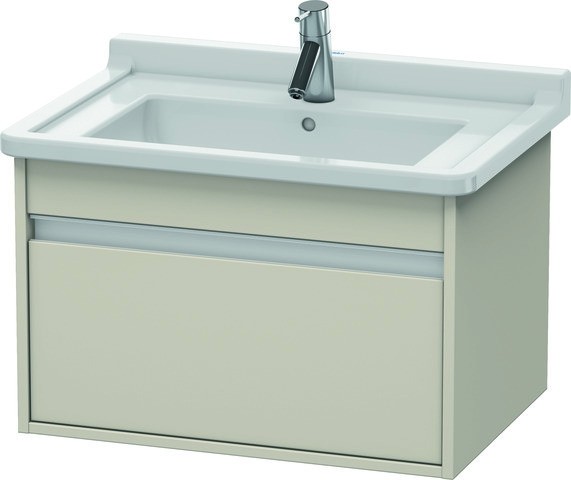 Duravit Ketho Waschtischunterbau wandhängend Taupe Matt 800x455x410 mm - KT666409191