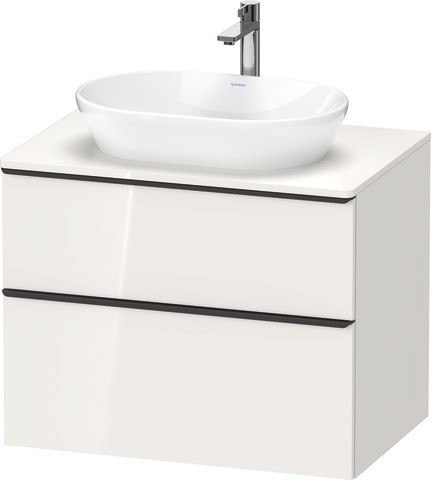 Duravit D-Neo Konsolenwaschtischunterbau wandhängend Betongrau Matt 800x550x664 mm - DE4967070070000