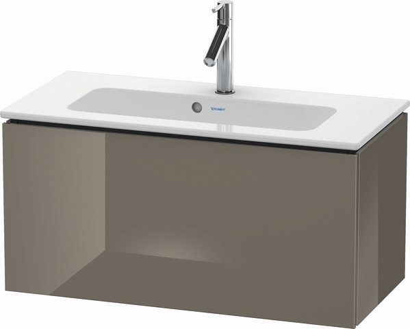 Duravit L-Cube Waschtischunterbau wandhängend Flanell Grau Hochglanz 820x391x400 mm - LC615708989