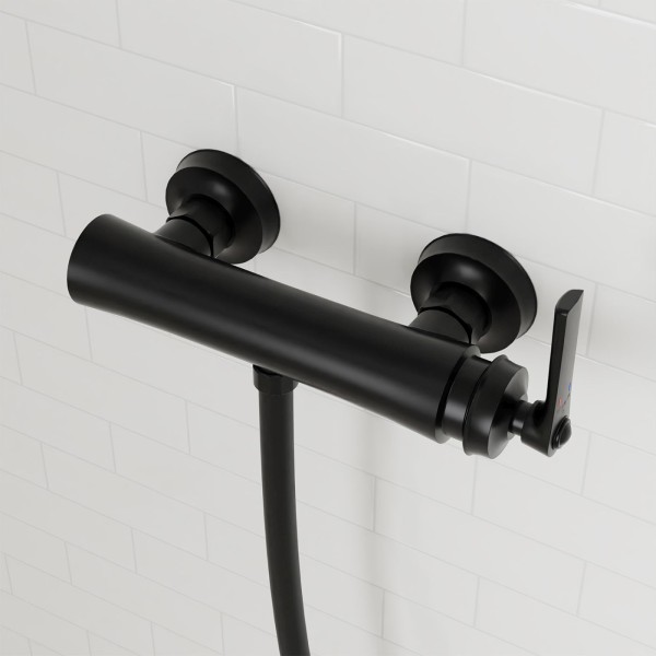Steinberg Serie 350 Aufputz-Einhebelmischer, für Dusche, matt black, 350 1200 S