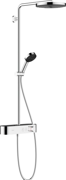 Hansgrohe Showerpipe Pulsify 260 1jet EcoSmart mit Brausethermostat Aufputz chrom, 24221000