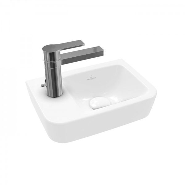 Villeroy & Boch O.novo Handwaschbecken Compact, 360 x 250 x 145 mm, Weiß Alpin AntiBac CeramicPlus,