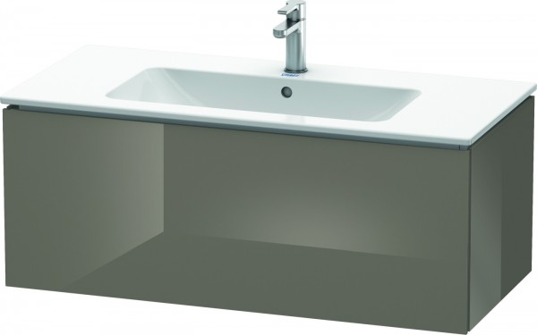 Duravit L-Cube Waschtischunterbau wandhängend Flanell Grau Hochglanz 1020x481x400 mm - LC614208989