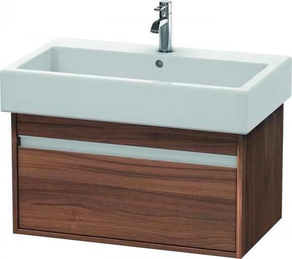 Duravit Ketho Waschtischunterbau wandhängend Nussbaum Matt 750x440x410 mm - KT668707979