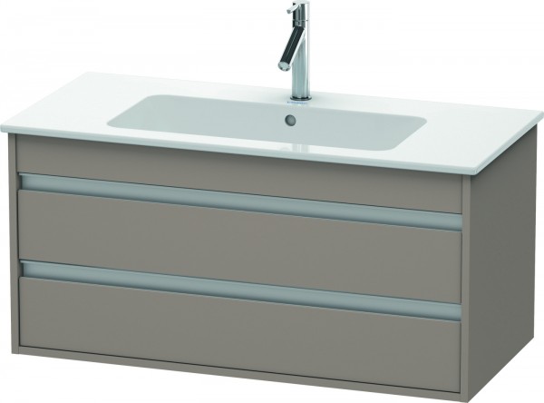 Duravit Ketho Waschtischunterbau wandhängend Basalt Matt 1000x475x480 mm - KT643004343