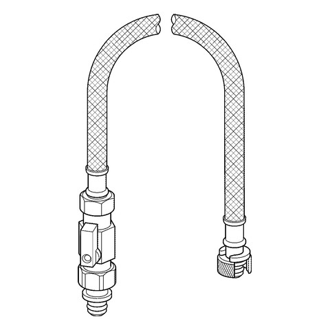 GROHE Anschlussschlauch 14974 für Sensia Arena Dusch-WC, 14974001