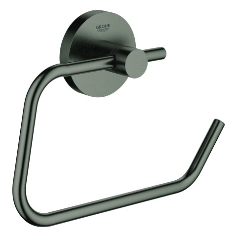 GROHE WC-Papierhalter Essentials 40689 ohne Deckel hard graphite gebürstet, 40689AL1