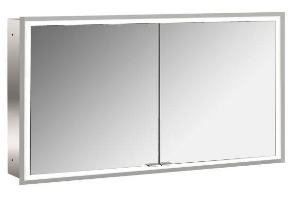 emco LED-Lichtspiegelschrank prime Facelift Unterputz, 1300 mm, 2-türig, IP 20 Rückwand verspiegelt,