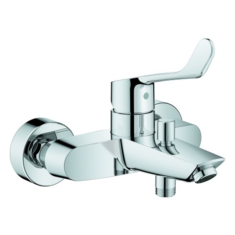 GROHE Wannenarmatur Eurosmart 25243_3 Wandmontage langer Hebel chrom, 25243003