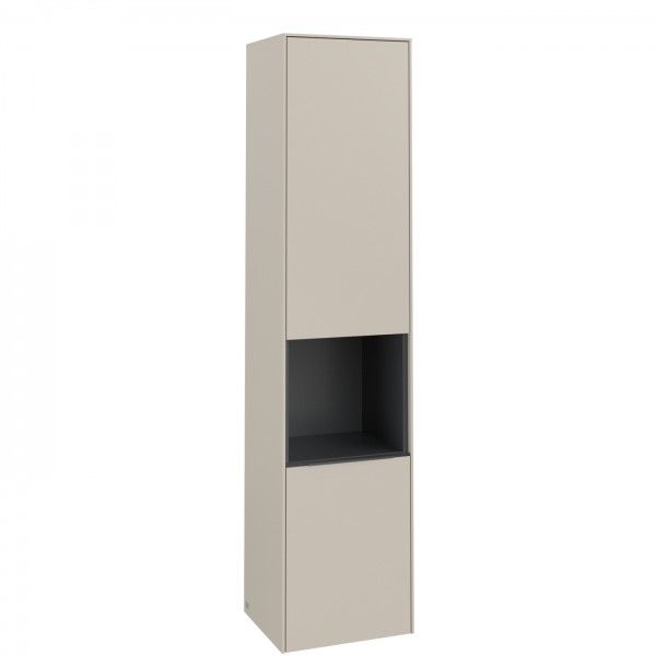 Villeroy & Boch Subway 3.0 Hochschrank, 2 Türen, 400 x 1710 x 346,5 mm, Cashmere Grey / Cashmere Gre