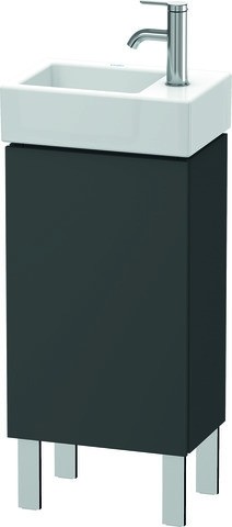 Duravit L-Cube Waschtischunterbau bodenstehend Graphit Matt 364x241x582 mm - LC6793L4949