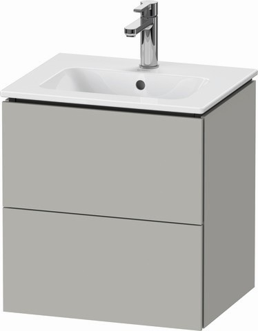 Duravit L-Cube Waschtischunterbau wandhängend Betongrau Matt 520x421x550 mm - LC621800707