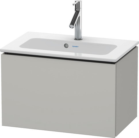 Duravit L-Cube Waschtischunterbau wandhängend Betongrau Matt 620x391x400 mm - LC6156007070A00