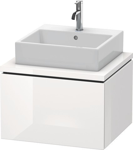 Duravit L-Cube Konsolenwaschtischunterbau wandhängend Weiß Hochglanz 620x547x400 mm - LC5810022220E0