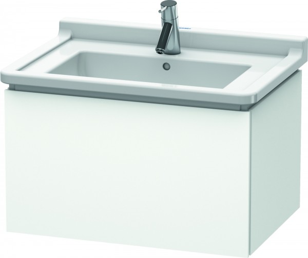 Duravit L-Cube Waschtischunterbau wandhängend Weiß Matt 670x469x408 mm - LC616401818