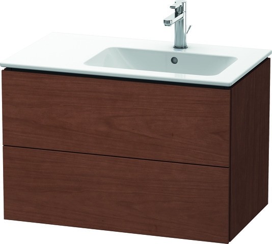 Duravit L-Cube Waschtischunterbau wandhängend Amerikanischer Nussbaum Matt 820x481x550 mm - LC629201