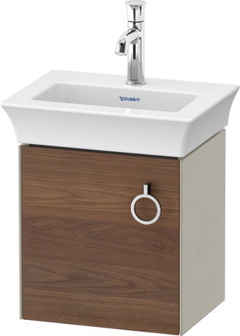 Duravit White Tulip Waschtischunterbau wandhängend Amerikanischer Nussbaum & Taupe Matt & Seidenmatt