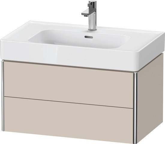 Duravit XSquare Waschtischunterbau wandhängend Taupe Matt 784x470x397 mm - XS4399091910000